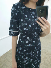 Floral Laser Trim Dress - Ferlicious